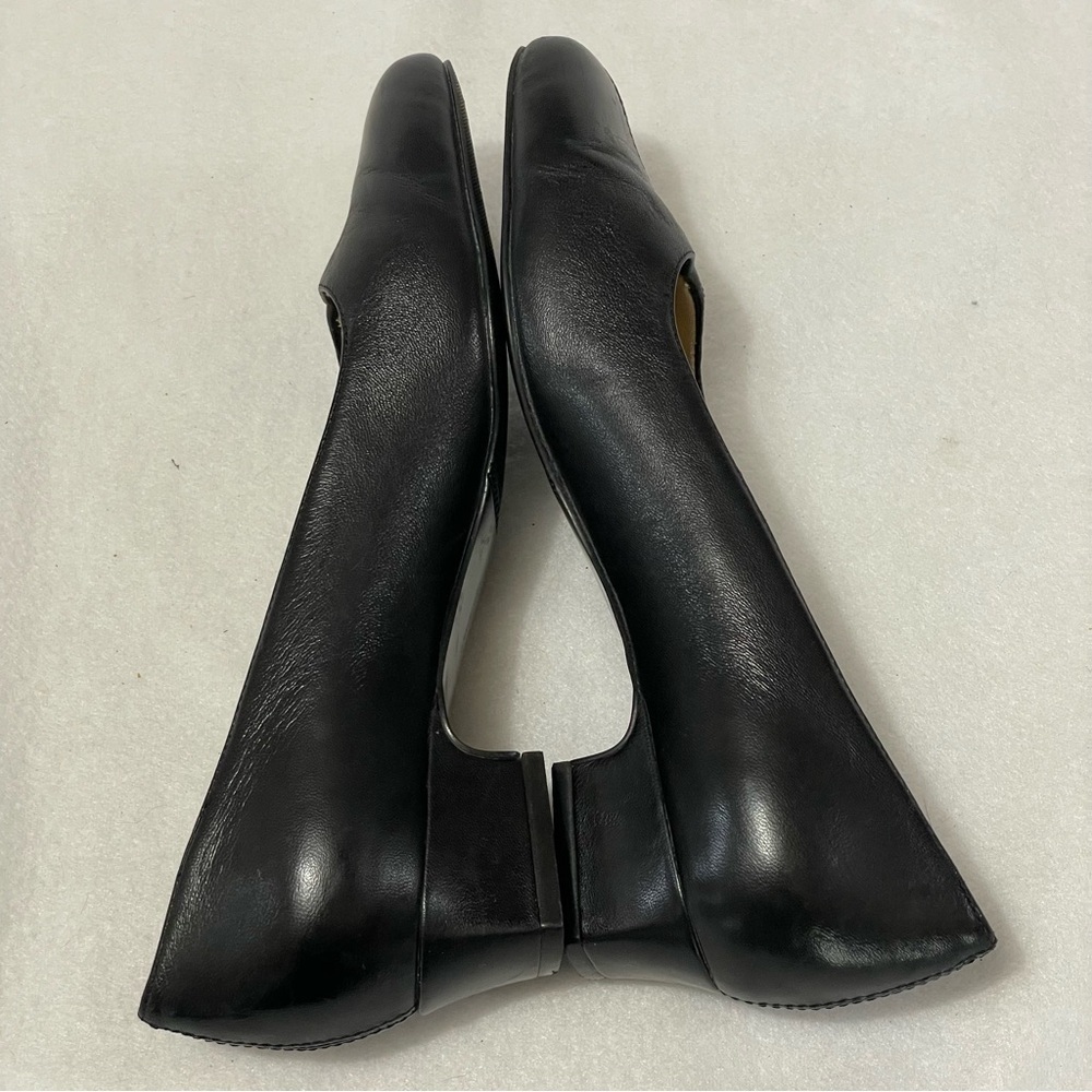 TROTTERS Womens Black Kari Round Toe Block Heel Slip‎ On Neutral Pumps 8 N - Picture 5 of 13